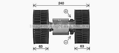 Фото автозапчастини вентилятор салону AVA COOLING BW8612 (фото 1)