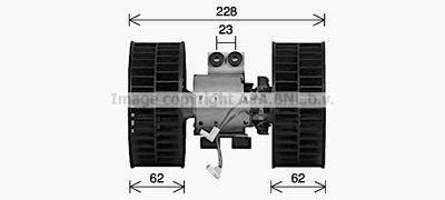 Фото автозапчастини вентилятор салону AVA COOLING BW8613