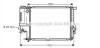 Фото автозапчасти радиатор охлаждения двигателя BMW 5 E39 (96-03) 2.0i, 2.5i, 2.8i AVA COOLING BWA2201 (фото 1)