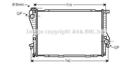 Фото автозапчасти радіатор AVA COOLING BWA2235