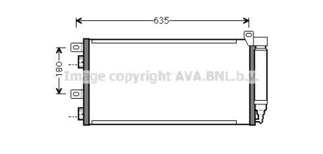 Фото автозапчасти радіатор кондиціонера AVA COOLING BWA5256D