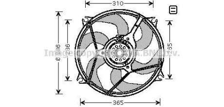 Фото автозапчасти вентилятор, охлаждение двигателя AVA COOLING CN 7530