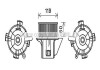 Фото автозапчасти вентилятор отопителя салона Citroen C4 (04-11), Peugeot 307 (00-08) AC+ (AVA COOLING CN8299 (фото 1)