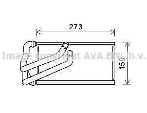 Фото автозапчасти ava chrysler радіатор опалення sebring 2.0 07-, 2.4 06-, 2.7 06-, dodge, jeep AVA COOLING CR6140