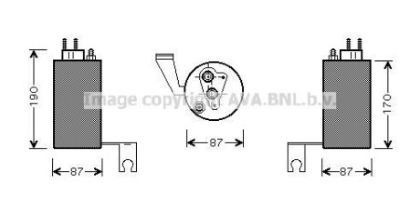 Фото автозапчасти осушувач,кондиціонер AVA COOLING CRD084