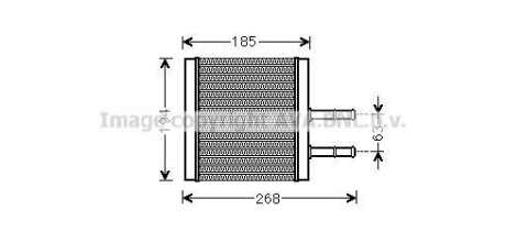 Фото автозапчасти радиатор отопителя Aveo 09/02- (AVA) AVA COOLING CTA6042