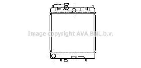 Радіатор, охолодження двигуна AVA COOLING DN2128