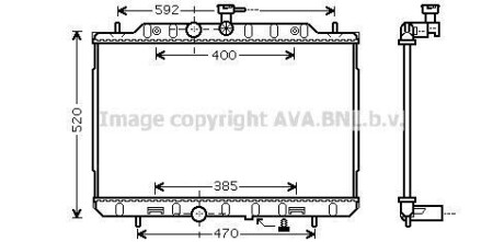 Фото автозапчастини радіатор охолодження (AVAl) AVA COOLING DN2292