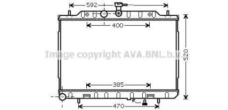 Фото автозапчасти ava nissan радіатор системи охолодження двигуна x-trail 2.2 d 07- AVA COOLING DN2293