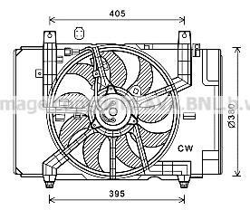 Фото автозапчасти вентилятор радіатора AVA COOLING DN7532