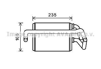 Фото автозапчасти ava nissan радіатор опалення 350z 3.5 02- AVA COOLING DNA6405