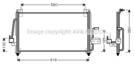 Фото автозапчасти ava daewoo радіатор кондиціонера (конденсатор) nubira 99- AVA COOLING DW5040