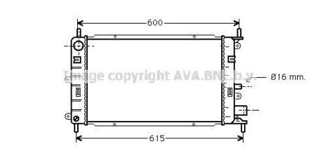 Фото автозапчасти ava ford радіатор сист. охолодження двиг. escort 1,4 cvh 90-98 AVA COOLING FD2150