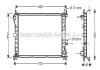 Фото автозапчасти радиатор двигателя Ford Focus 18TD AVA COOLING FD 2265 (фото 1)