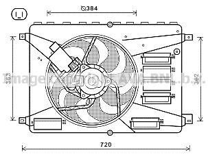 Фото автозапчастини вентилятор (комплект) AVA COOLING FD 7556