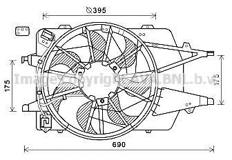 Фото автозапчасти вентилятор радіатора AVA COOLING FD7577