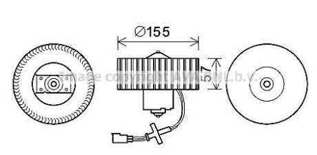 Фото автозапчасти вентилятор салону AVA COOLING FD8568