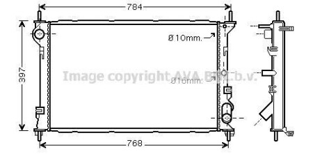 Фото автозапчасти радиатор охлаждения двигателя TRANS CONN 18i/18TDCi 04- (Ava) AVA COOLING FDA2411