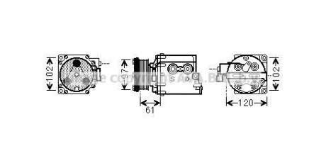 Фото автозапчастини компресор AVA COOLING FDA K436