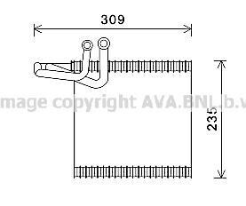 Фото автозапчастини випаровувач кондиціонера FORD FIESTA VI 1.25-1.6D 06.08- AVA COOLING FDV493