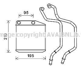 Фото автозапчасти радиатор отопителя салона AVA AVA COOLING FT 6313