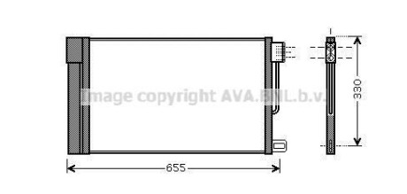 Фото автозапчасти радіатор кондиціонера AVA COOLING FTA5314D