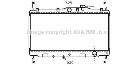 Фото автозапчасти радиатор охлаждения с МКПП HONDA PRELUDE 20i 10/91-03/98 AVA COOLING HD 2010