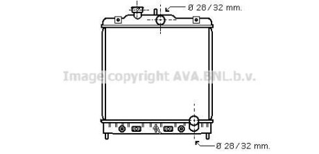 Фото автозапчастини радiатор AVA COOLING HD 2122