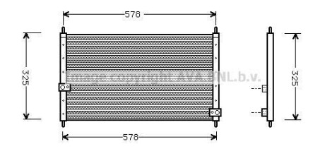 Фото автозапчастини радіатор кондиціонера AVA COOLING HD5062 (фото 1)