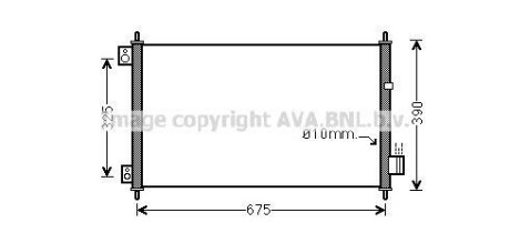 Фото автозапчастини радіатор кондиціонера HONDA ACCORD VII 2.0/2.2D/2.4 02.03-05.08 AVA COOLING HD5229