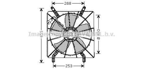 Фото автозапчасти ava honda вентилятор радіатора cr-v 2.0 02- AVA COOLING HD7519 (фото 1)