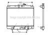 Фото автозапчасти радиатор охлаждения ACCORD6 18i AT +-AC 98-02 (AVA) AVA COOLING HDA2119 (фото 1)