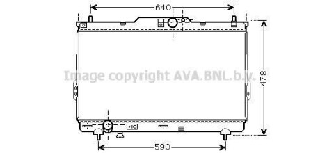 Фото автозапчастини радіатор охолодження двигуна Hyundai Santa Fe (01-06) 2,0d MT AVA AVA COOLING HY 2113