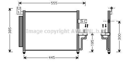 Фото автозапчасти ava hyundai радіатор кондиціонера (конденсатор) accent ii 00- AVA COOLING HY5081D