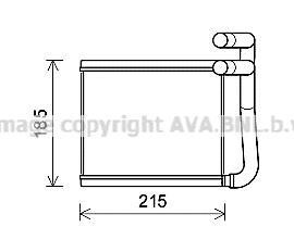 Фото автозапчастини радіатор обігрівача HYUN ACCENT 11- (AVA) AVA COOLING HY6393