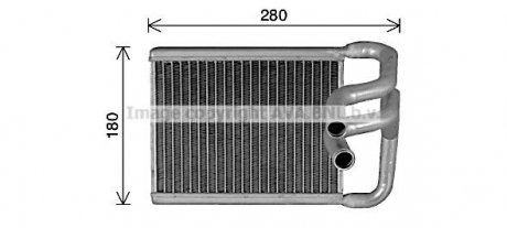 Радиатор отопителя салона AVA COOLING HY6482 (фото 1)