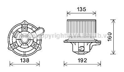 Фото автозапчасти вентилятор отопителя салона Kia Ceed (07-), Hyundai Elantra (06-) AVA AVA COOLING HY8553