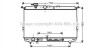 Фото автозапчасти радиатор охлаждения HYUNDAI SONATA IV (EF) (98-) 2.0-2.7 (AVA) AVA COOLING HYA2107 (фото 1)