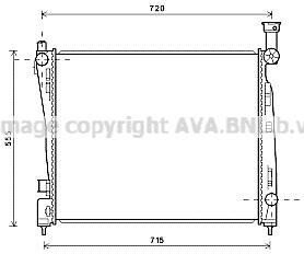 Фото автозапчасти ava jeep радіатор сист. охолодження grand cherokee iv 3.0, 3.6, 5.7 10- AVA COOLING JEA2054