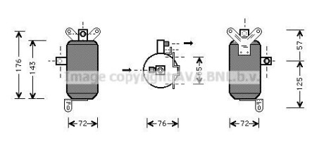 Фото автозапчастини осушувач,кондиціонер AVA COOLING JRD021