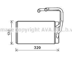 Фото автозапчастини ava kia радіатор опалення opirus 3.5, 3.8 03- AVA COOLING KAA6263