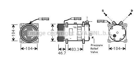 Фото автозапчастини компресор кондиціонера MAN TGA/TGS/TGX >2000 24V AVA COOLING MNAK048