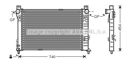 Фото автозапчастини радиатор AVA COOLING MS 2338