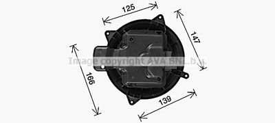 Фото автозапчастини вентилятор салону AVA COOLING MS8765 (фото 1)