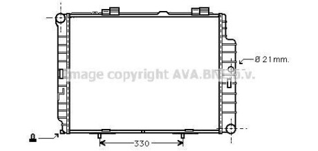 Фото автозапчасти радиатор охлаждения MERCEDES E II (210) (AVA) AVA COOLING MSA2287