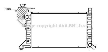 Фото автозапчасти радиатор охлаждения MERCEDES SPRINTER W 901-905 (95-) (AVA) AVA COOLING MSA2300