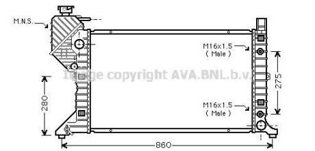 Фото автозапчасти радiатор AVA COOLING MSA 2343