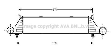 Фото автозапчасти інтеркулер AVA COOLING MSA4260