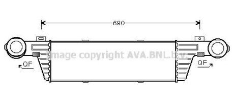 Фото автозапчасти ava db інтеркулер w210 3.2cdi 99- AVA COOLING MSA4315