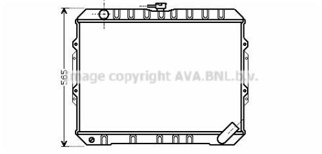 Фото автозапчасти ava mitsubishi радіатор охолодження двиг. pajero ii 2.5 td 4wd 90- AVA COOLING MT2187